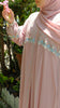 Zinnia Raspberry Cream Abaya by Guzel Kismet