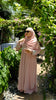 Zinnia Raspberry Cream Abaya by Guzel Kismet