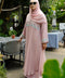 Zinnia Raspberry Cream Abaya by Guzel Kismet