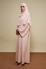 Korean Zoom Zulfah Peach Abaya