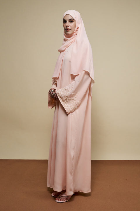 Zulfah Peach Abaya