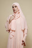 Korean Zoom Zulfah Peach Abaya