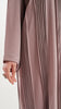 Korean Nidha Estella Pleated Mauve Abaya