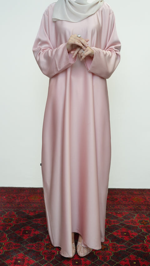 Satin Silk Inner Dress Soft Pink