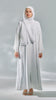 Korean Nidha Irdina Frost White Abaya