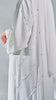 Korean Nidha Irdina Frost White Abaya