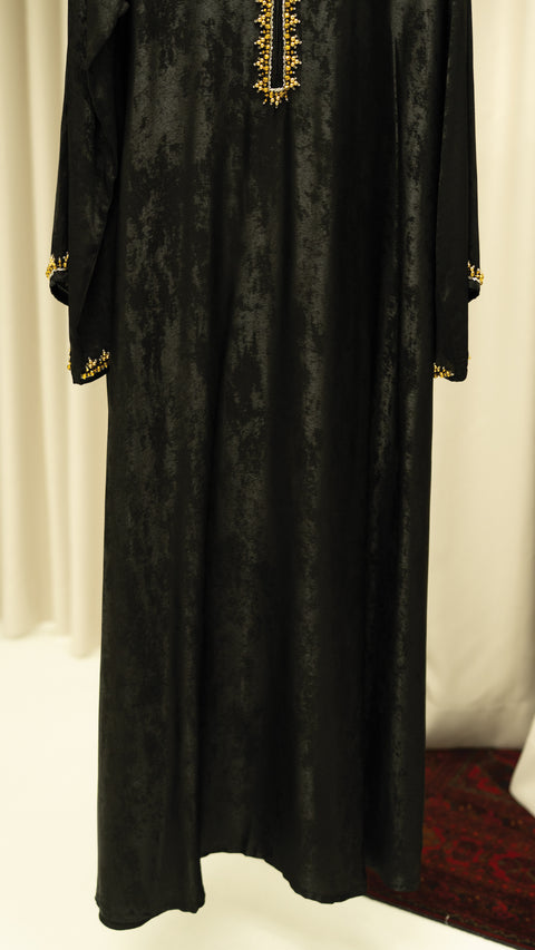 Miraya Obsidian Gold Abaya