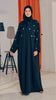 Korean Nidha Oyun Obsidian Pink Coat Abaya