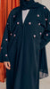Korean Nidha Oyun Obsidian Pink Coat Abaya