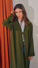Rosed Crepe Shouf Olive Cardigan Abaya