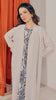 Rosed Crepe Shouf Almond Milk Cardigan Abaya