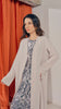Rosed Crepe Shouf Almond Milk Cardigan Abaya