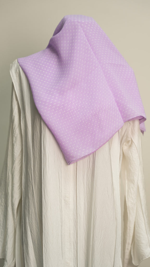 Printed Chiffon Shawl Orchid Berry