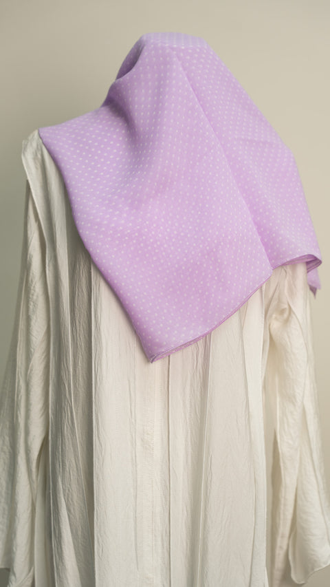 Printed Chiffon Shawl Orchid Berry