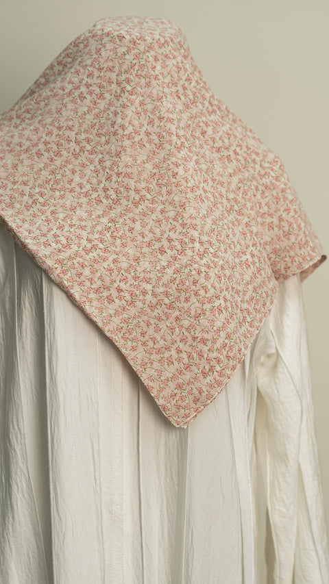 Printed Chiffon Shawl Pastel Bloom