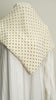 Printed Chiffon Shawl Buttercream Polka Dots