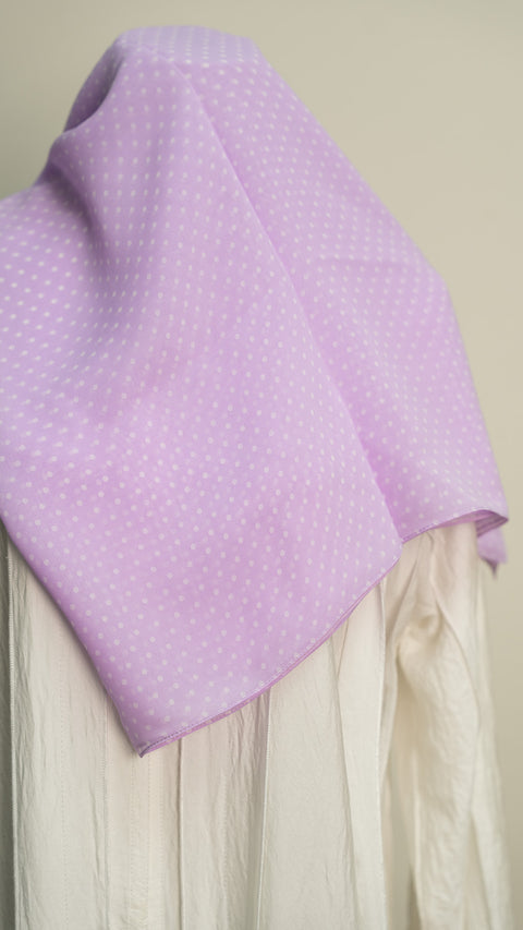 Printed Chiffon Shawl Orchid Berry