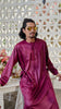 Shinny Cotton Men Thobe Maroon
