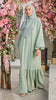 Bubble Crepe Senros Mint Green Dress
