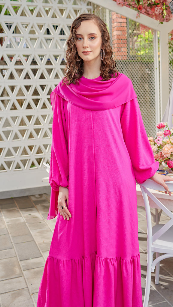Bubble Crepe Senros Pink Dress