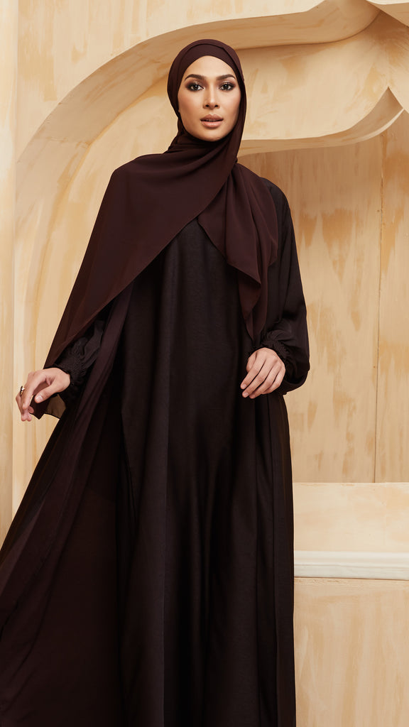 Noor Erry Maroon Abaya