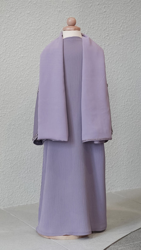 Preda Mini Purple Abaya