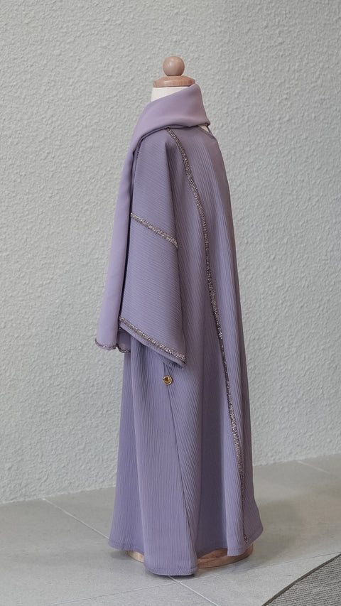 Preda Mini Purple Abaya